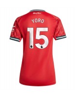 Ženske Nogometnih dresov Manchester United Leny Yoro #15 Domači 2025-26 Kratki rokavi